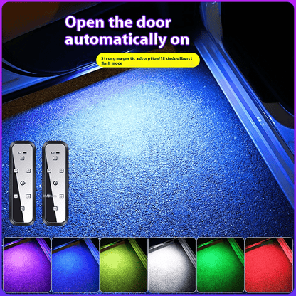 2/4pcs LED Mini Car Door Opening Light, Fast Playing Without Affecting the Opening and Closing of the Door, Illuminating the Ground