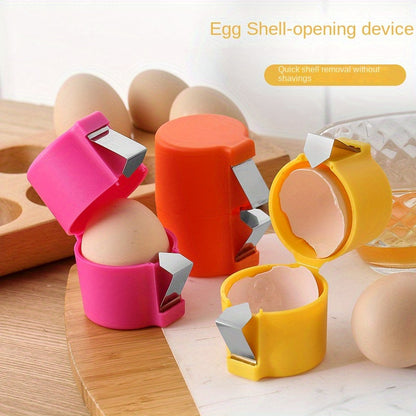 Egg Separator Tool, Easy Yolk Cracker, Non-Stick Handheld Kitchen Gadget, Convenient Baking & Cooking Aid, Plastic Material, Professional Eggshell Opener