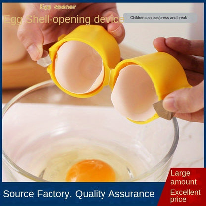 Egg Separator Tool, Easy Yolk Cracker, Non-Stick Handheld Kitchen Gadget, Convenient Baking & Cooking Aid, Plastic Material, Professional Eggshell Opener