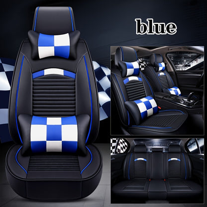 All-Season Universal Fit PU Leather Car Seat Cover with Sponge Filling And Hand Washable Care for Various Car Models