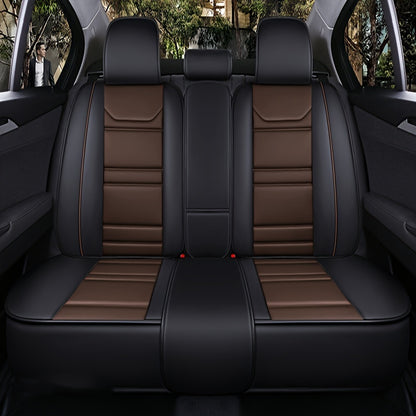 Fit Faux Leather Car Seat Covers - Comfortable & Durable, All-Season Protection for Sedans, SUVs, and Off-Road Vehicles - Stain & Water Resistant