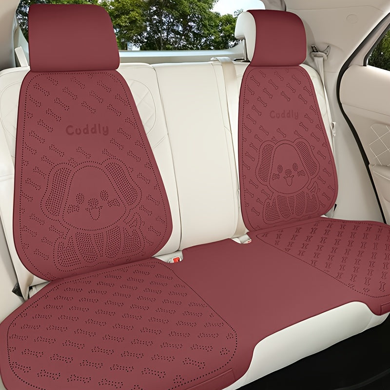 [Jinxin Bone Dog 7 Colors 4-Piece Set 5-for Seat Saddle Pad] Car Seat Cushion Universal Four-Season Technology Cloth Seat Cushion Cartoon Five-for Seat Seat Cushion Cover